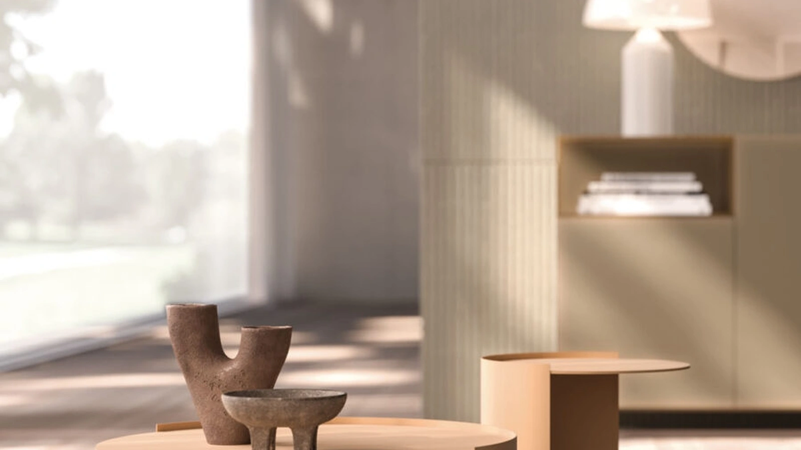 Tavolino laccato opaco rame Ibisco di Orme