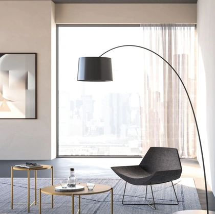 Tavolino rotondo laccato Cumino Iris di Orme