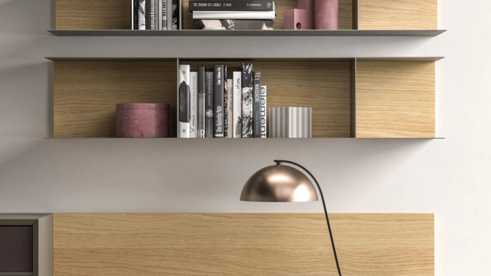 Mensole Lanny in materico Rovere di Orme