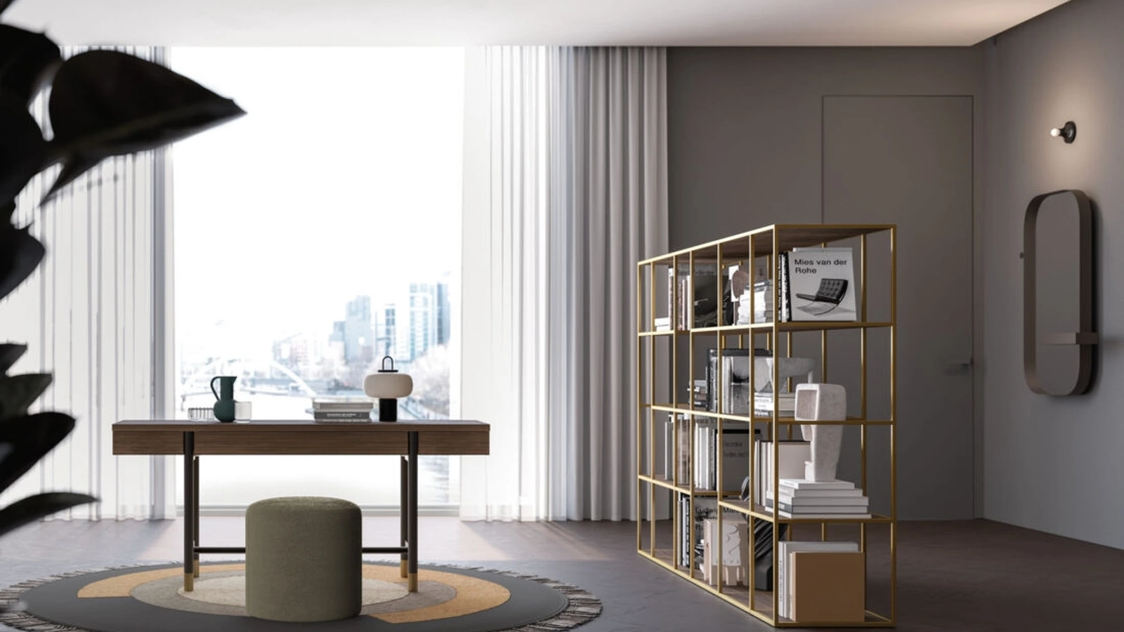 Scrittoio Abram in materico Cotto di Orme