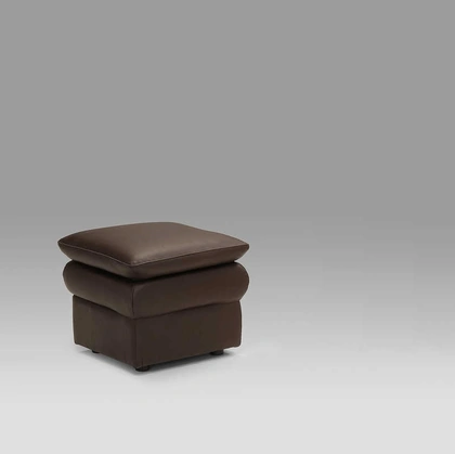 Pouf Oslo in pelle di Tancredi salotti