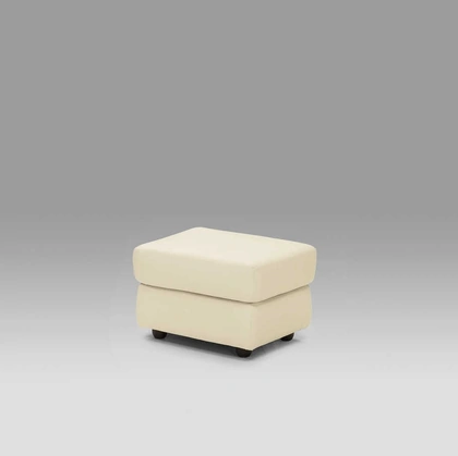 Pouf Sandy in pelle di Tancredi salotti