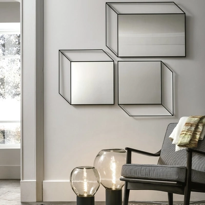 Specchi Sguardo con cornice in metallo di Target Point