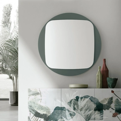 Specchio Space con cornice in vetro di Target Point