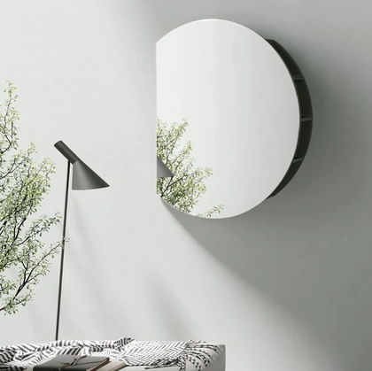 Specchio rotondo con compartimento laterale Token di Target Point