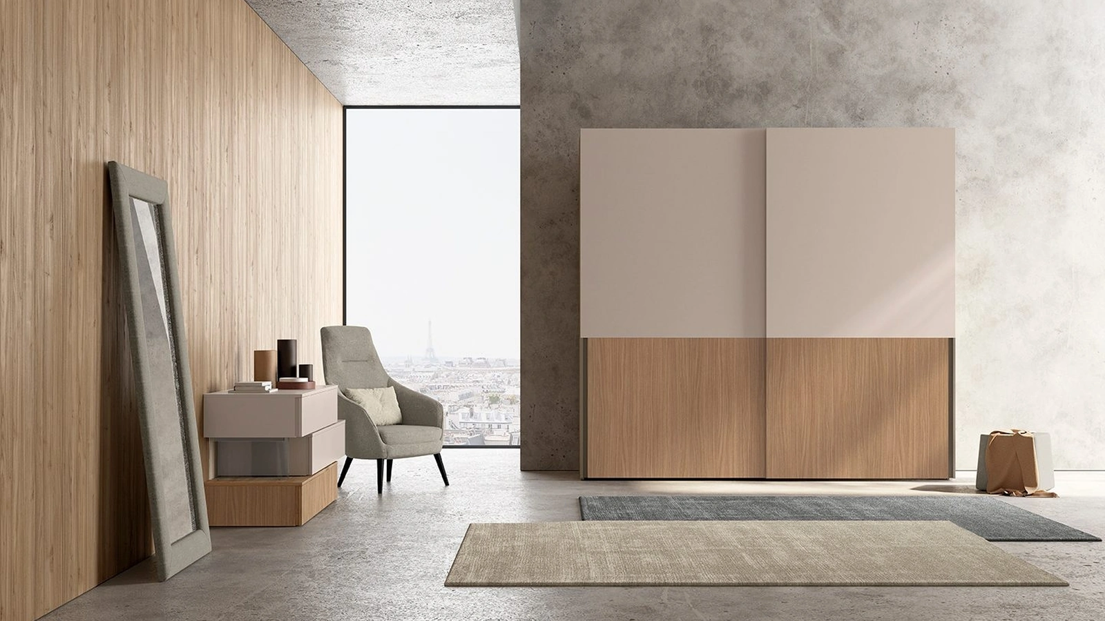 Armadio con ante scorrevoli Golf Utility 18 di Colombini Casa