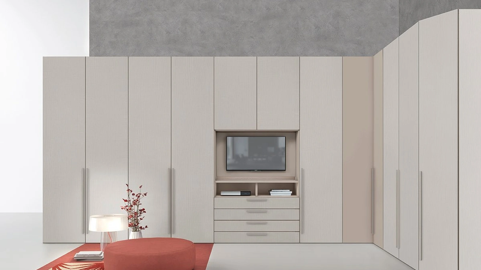 Armadio angolare con ante battenti Golf Utility 24 di Colombini Casa