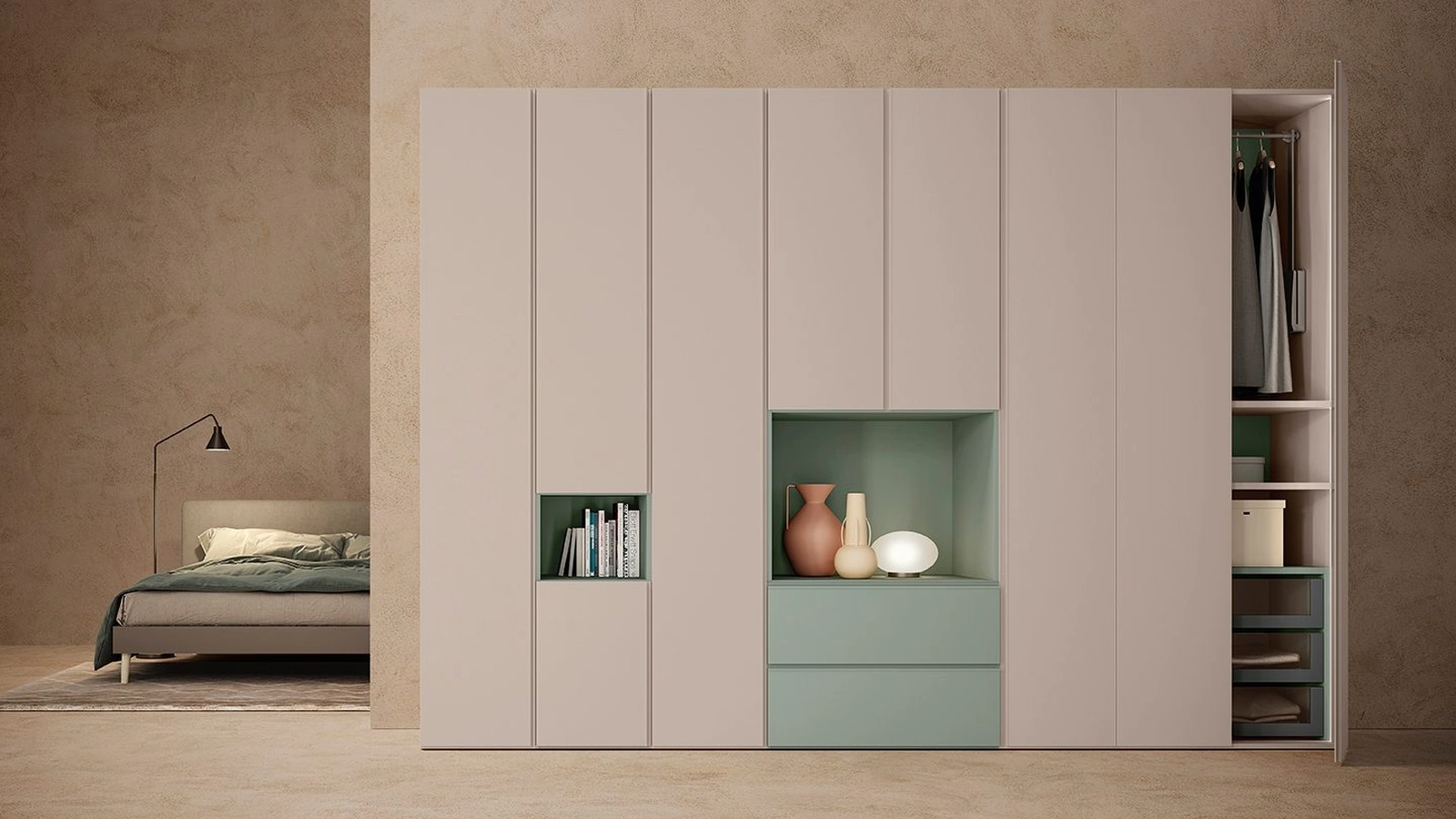 Armadio con ante battenti Golf Utility 27 di Colombini Casa