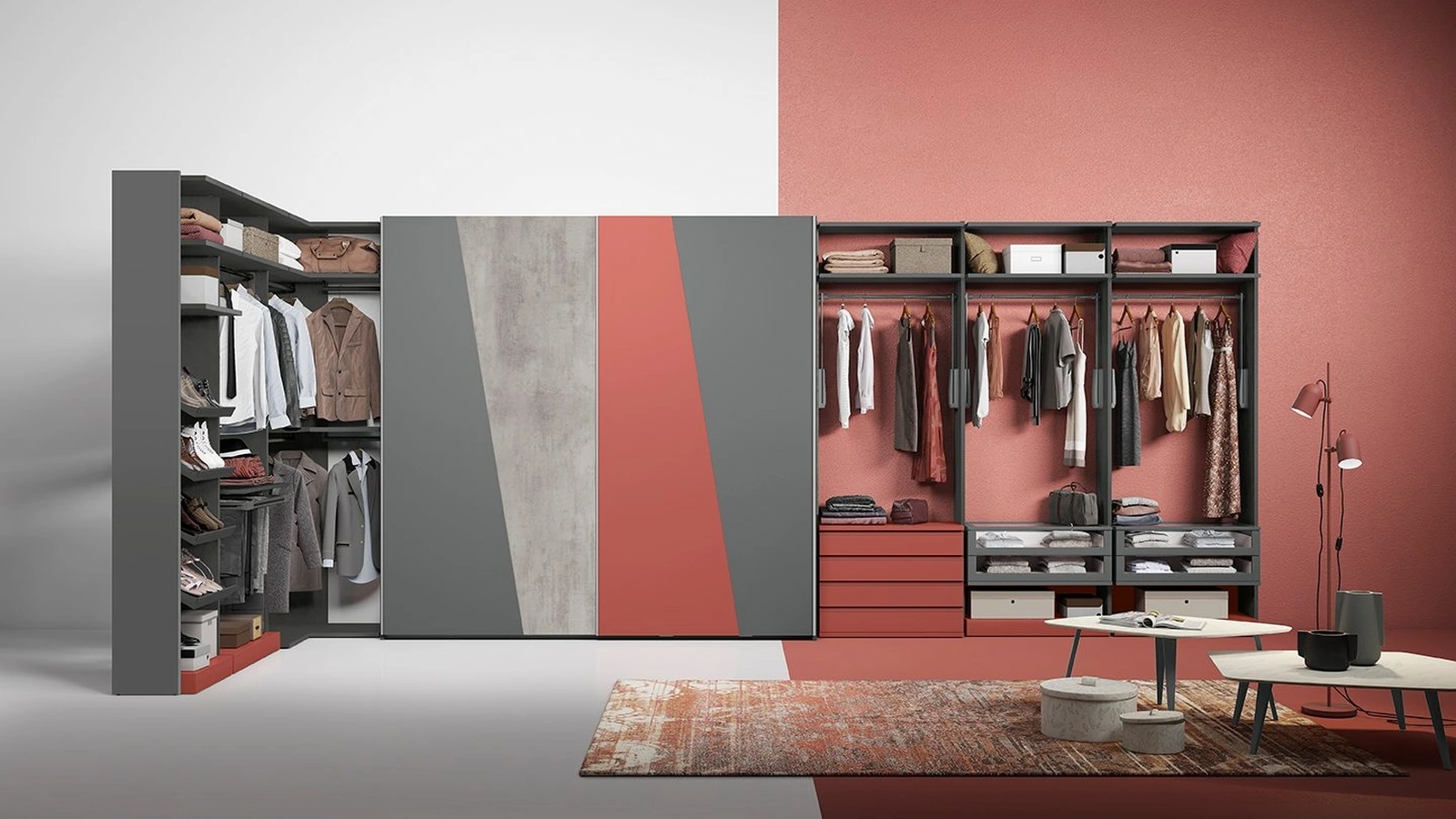 Armadio con ante scorrevoli Golf Utility 41di Colombini Casa