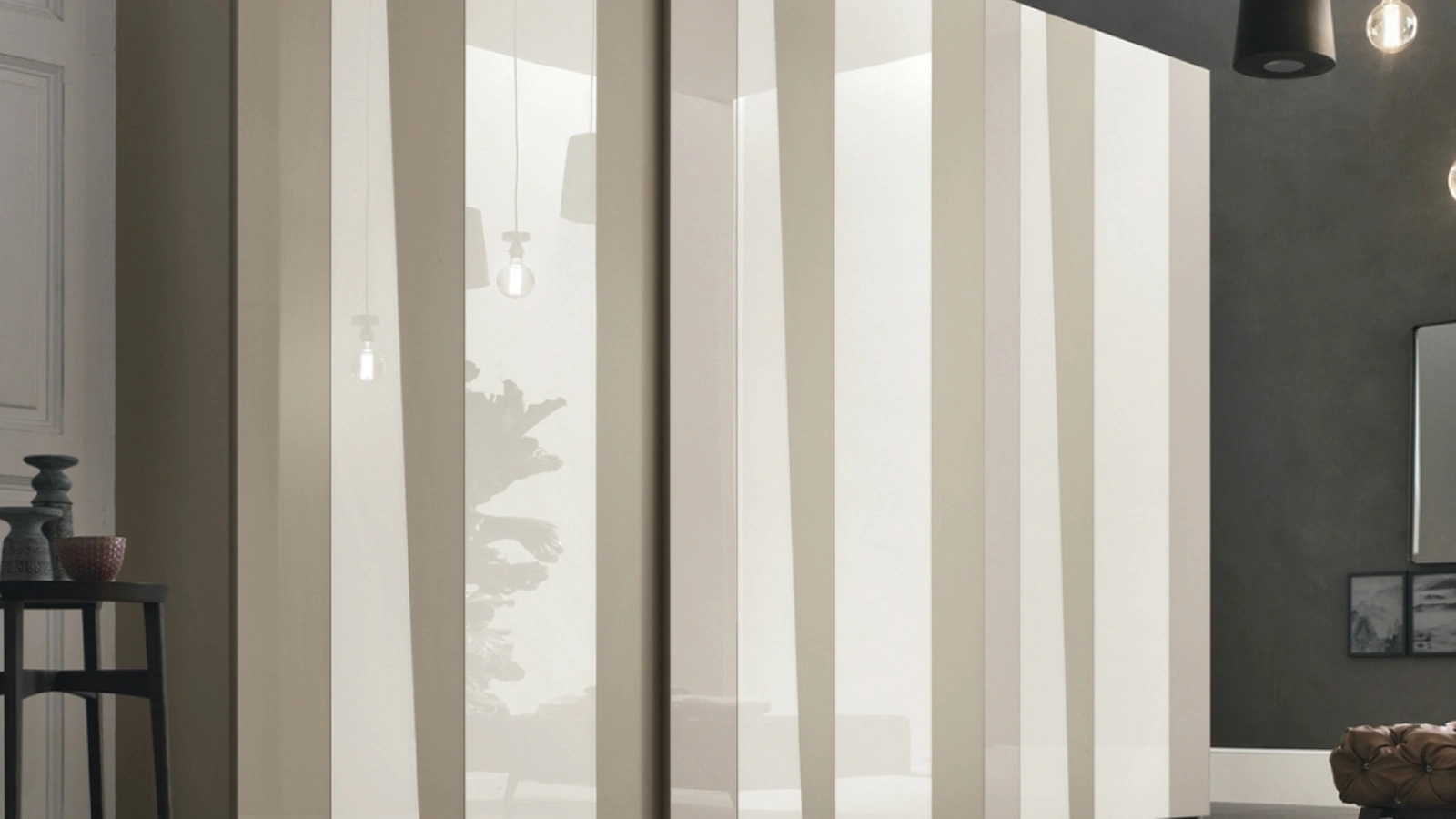 Armadio in vetro con anta scorrevole Kelly di Tomasella