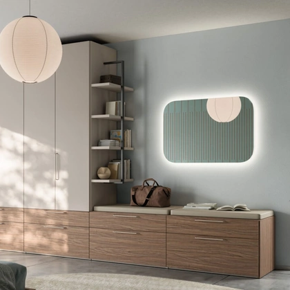 Armadio con anta battente Liscia M 32 36 di Orme