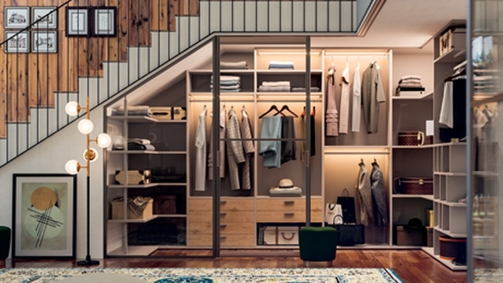 Cabina Armadio Melograno 02 di Le Fablier