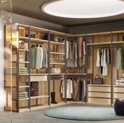 Cabina Armadio Skeletro in materico rovere di Orme