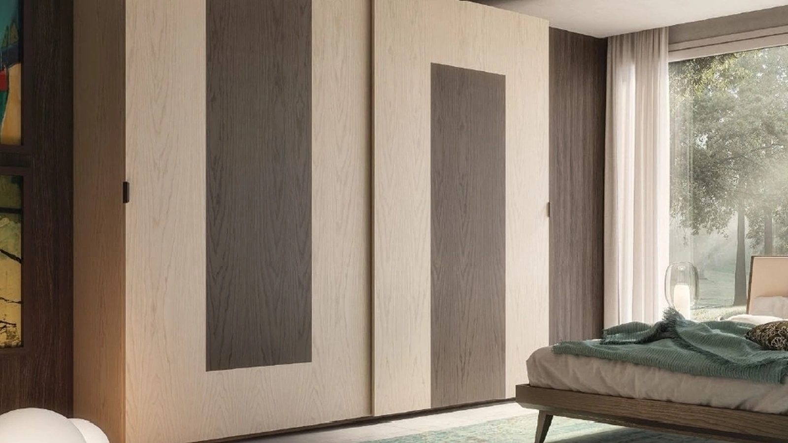 Armadio con ante scorrevoli Trend Style TR2401 in legno di Imba Srl