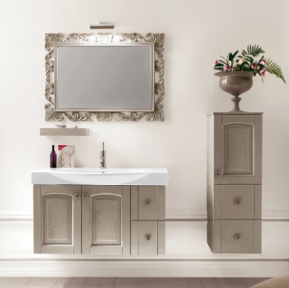 Mobile da Bagno sospeso in frassino laccato ACANTHIS AC22 di Compab