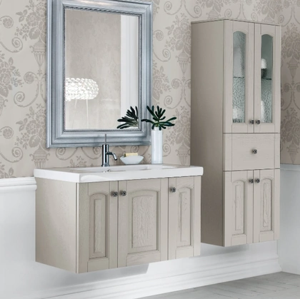 Mobile da Bagno sospeso in frassino laccato ACANTHIS AC23 di Compab