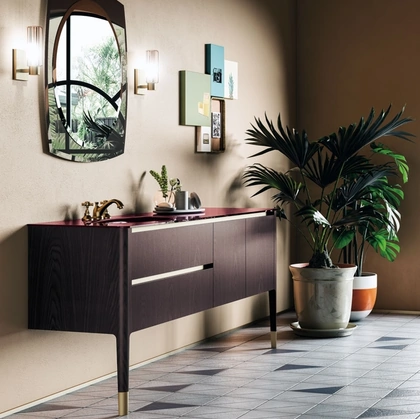 Mobile da Bagno a terra in essenza legno Art 06 di Puntotre