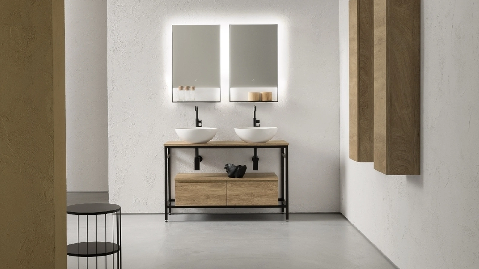 Mobile Bagno da appoggio in nobilitato effetto legno B-GO BG009 di Compab