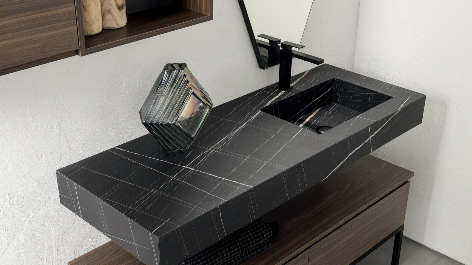 Mobile Bagno da appoggio in nobilitato effetto legno B-GO BG021 di Compab