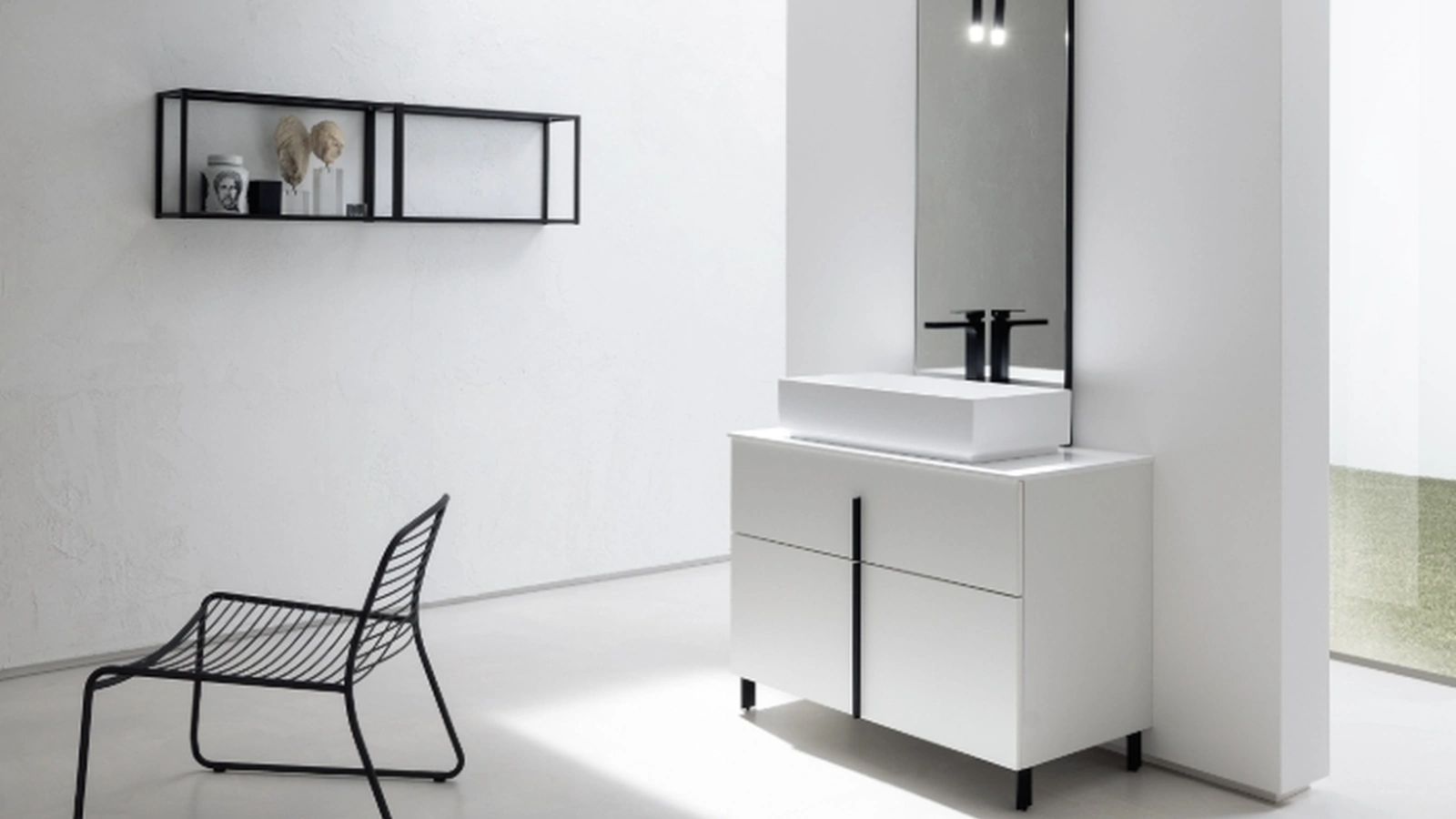 Mobile Bagno da appoggio in perla nobilitato B201 BD004 di Compab