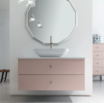 Mobile da Bagno sospeso in laccato opaco B201 BD018 di Compab