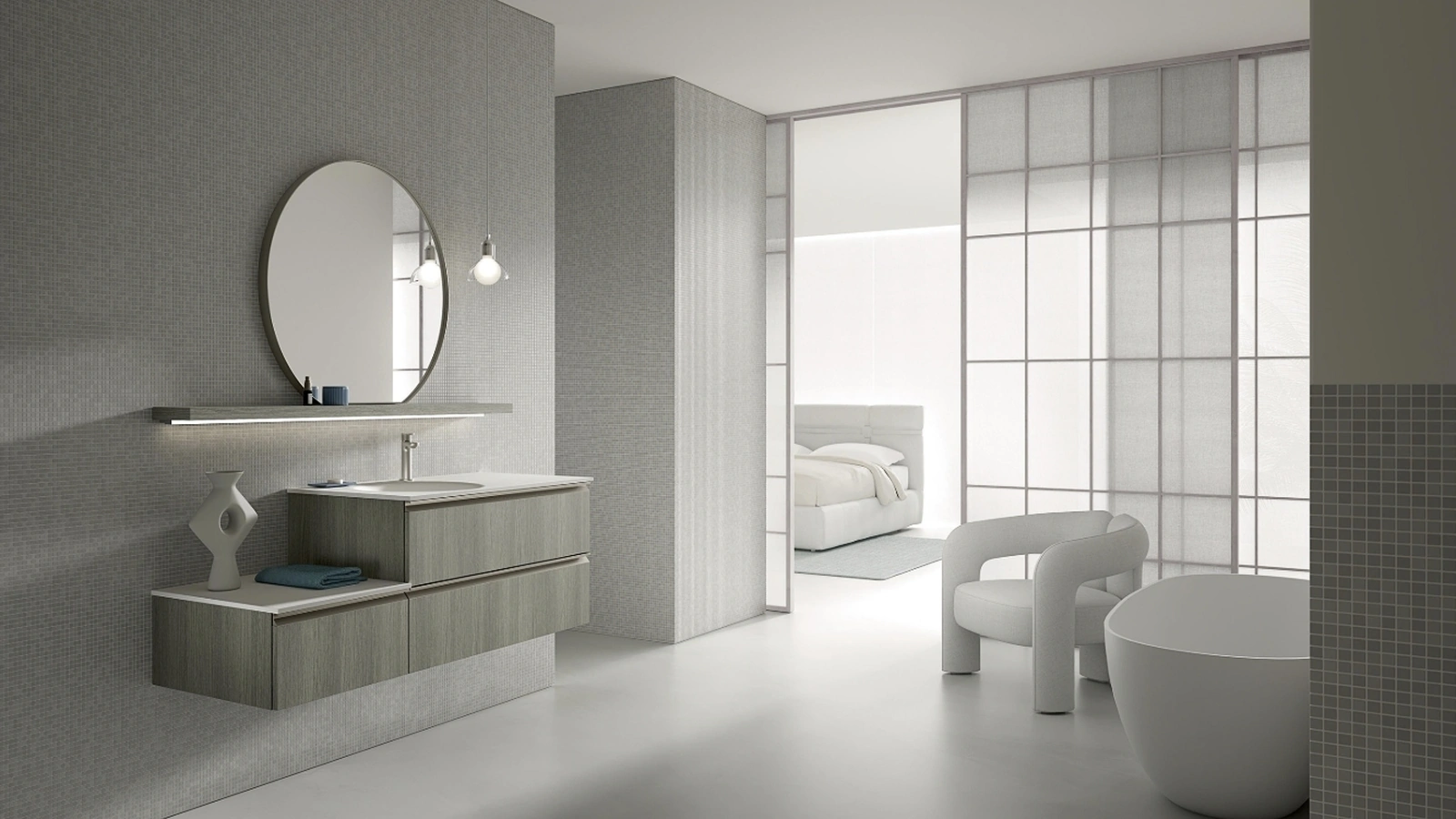 Mobile da Bagno sospeso BIK BK01 di Compab