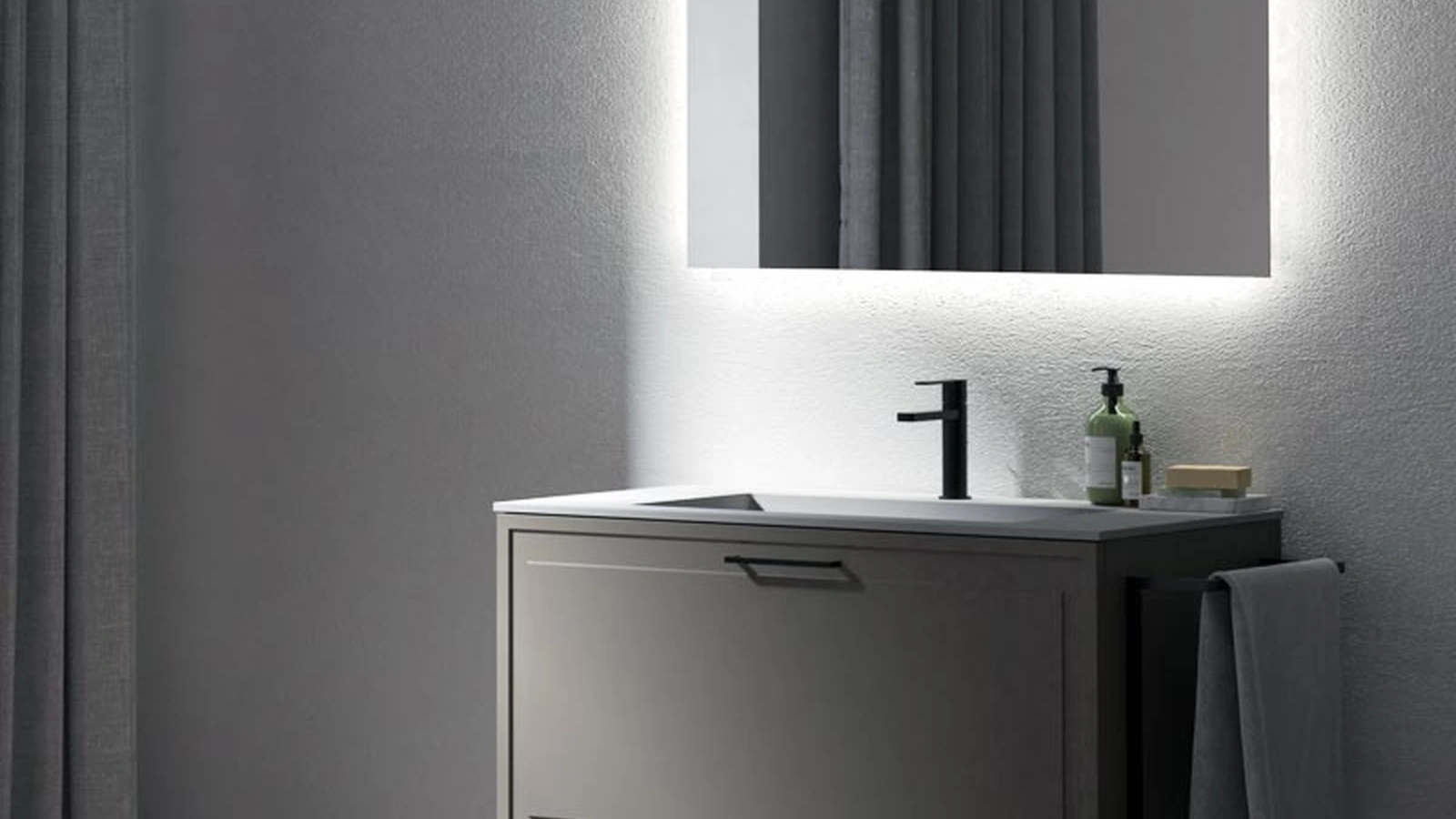 Mobile da Bagno a terra laccato opaco Roma 10 di Puntotre