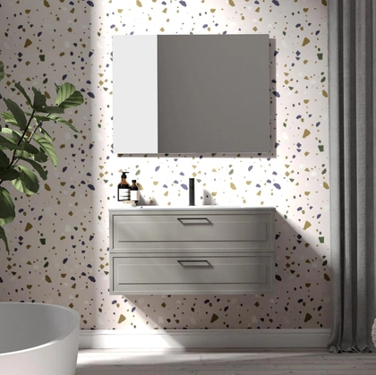 Mobile da Bagno sospeso laccato opaco Roma 11 di Puntotre