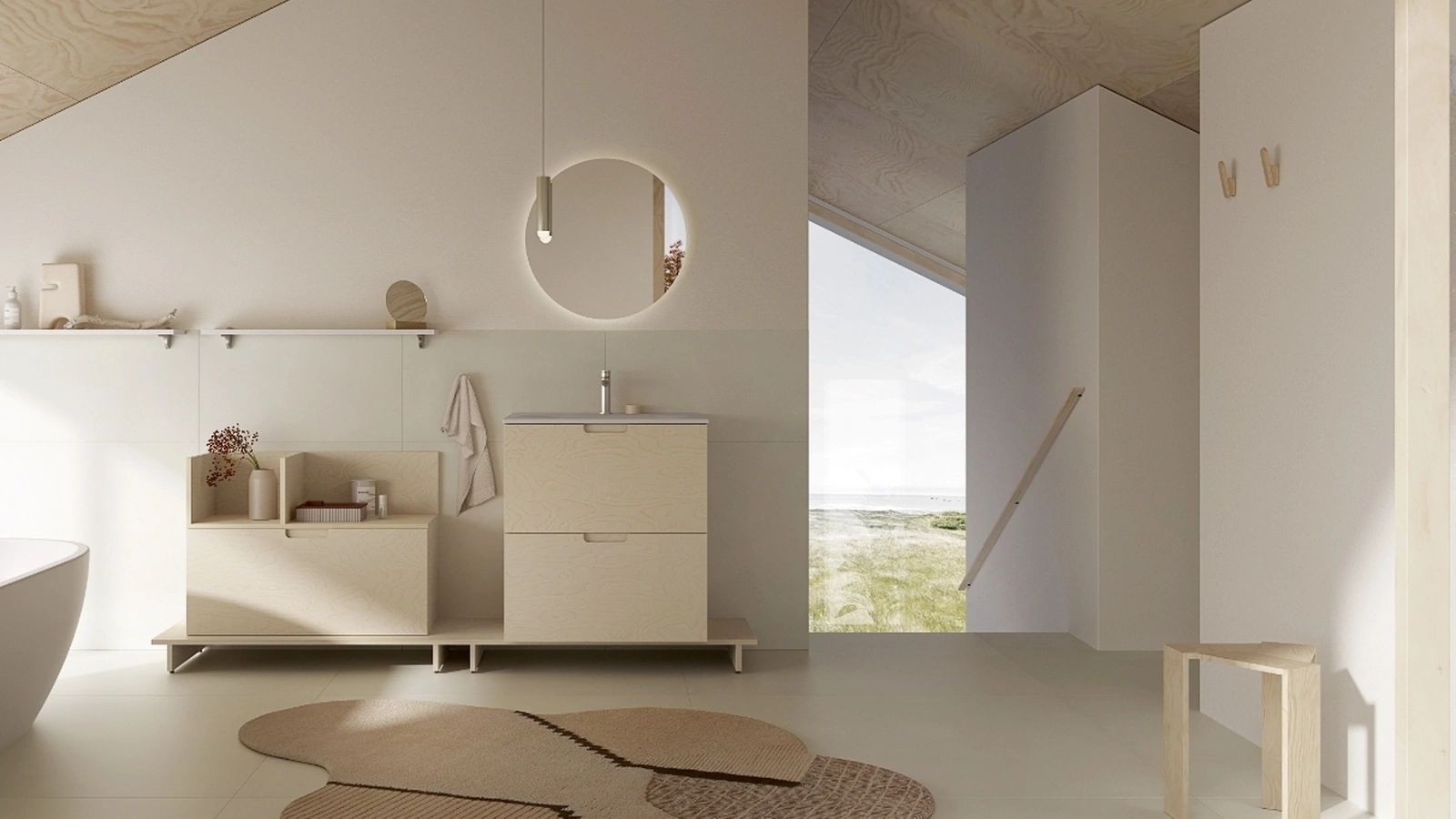 Mobile da Bagno a terra STRATOS OS03 di Compab