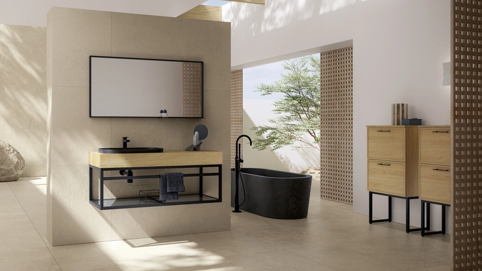 Mobile da Bagno sospeso TABULA TB12 di Compab