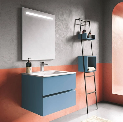 Mobile da Bagno sospeso laccato opaco Up & Down 09 di Puntotre