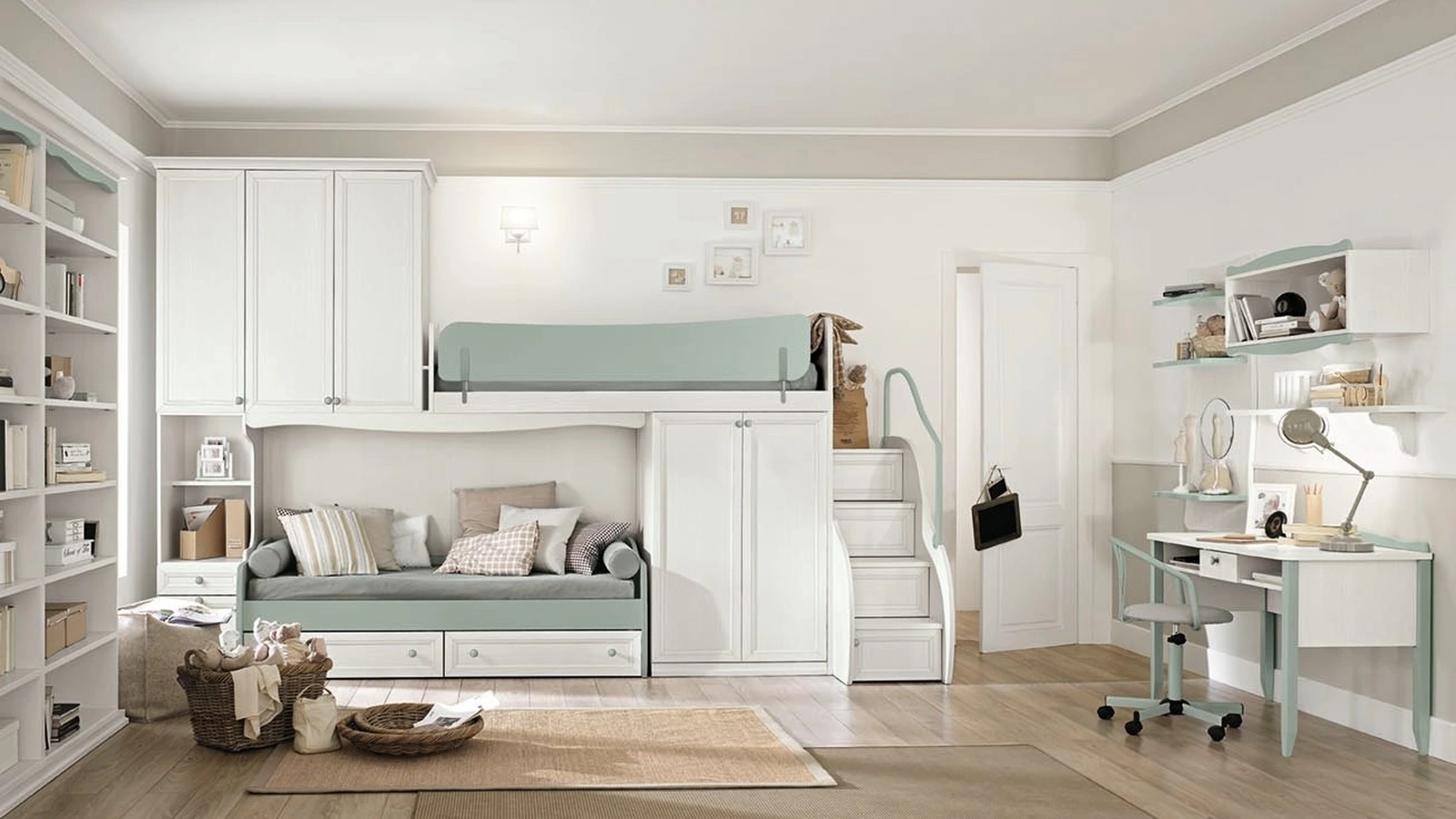 Cameretta a soppalco Arcadia AC022 di Colombini Casa