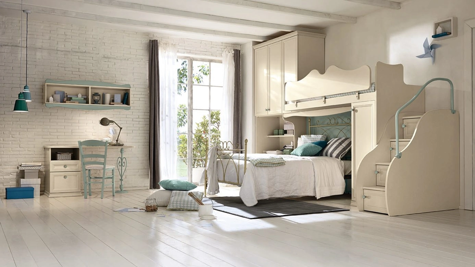 Cameretta a soppalco Arcadia AC026 di Colombini Casa