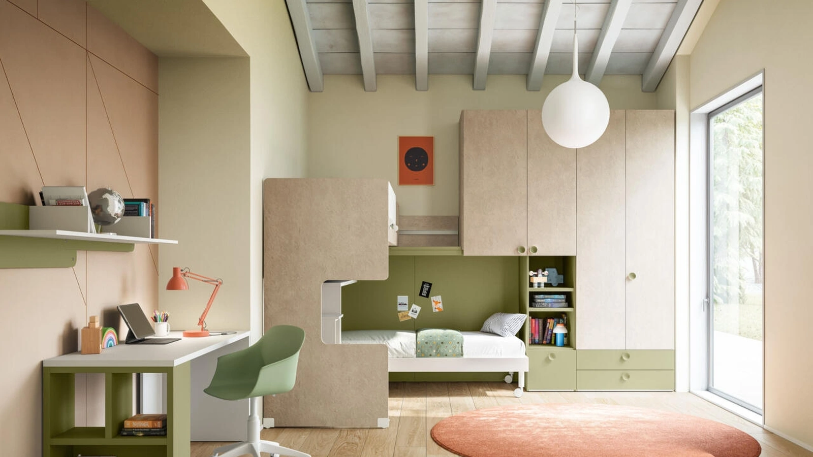 Cameretta Salvaspazio 57 a soppalco di Mistral