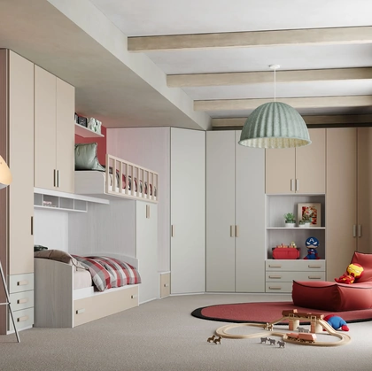 Cameretta a soppalco Fly CM 357 di Giessegi