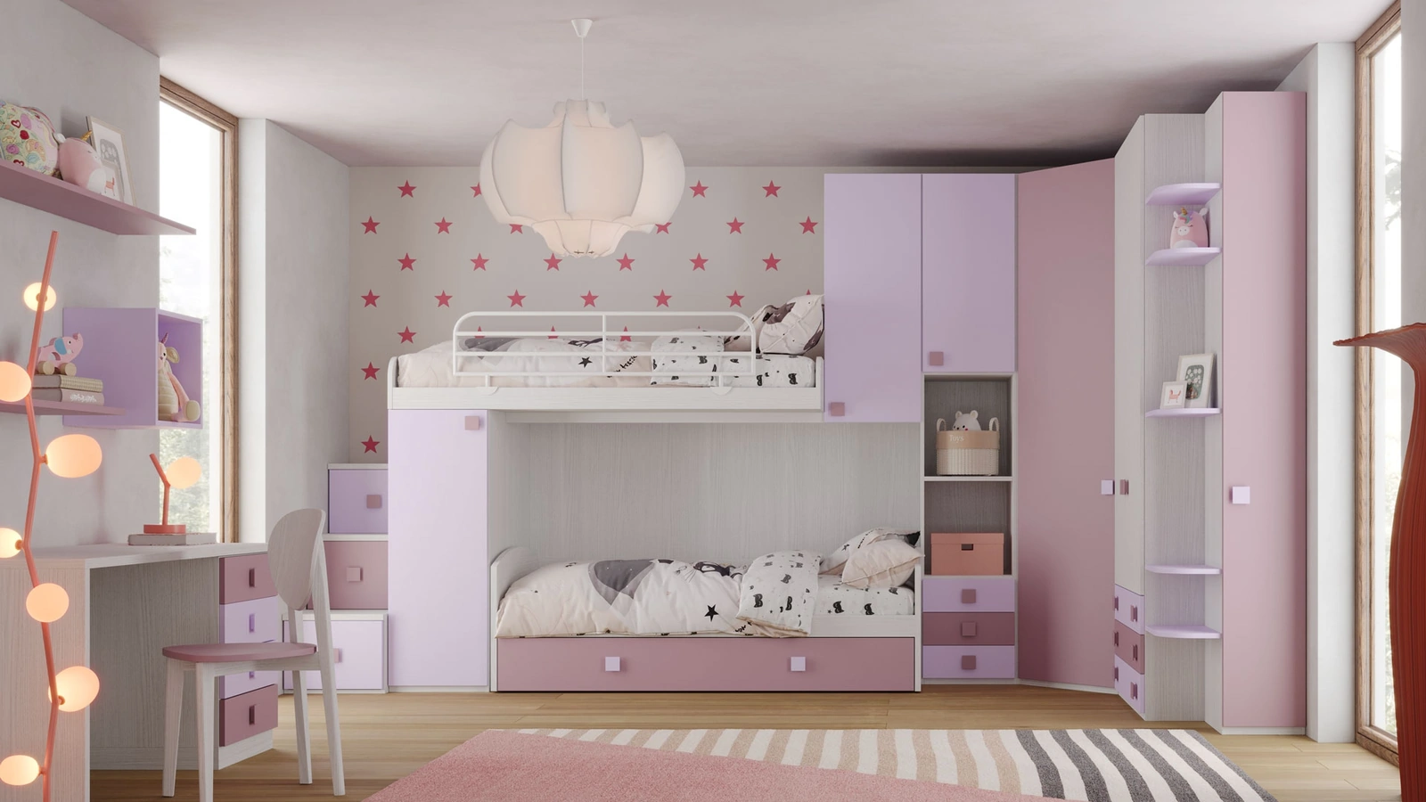 Cameretta a soppalco Fly CM 358 di Giessegi