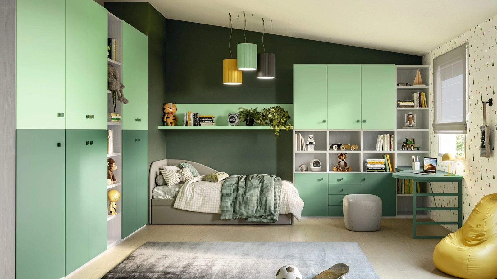 Cameretta su misura Job CM 331 di Giessegi