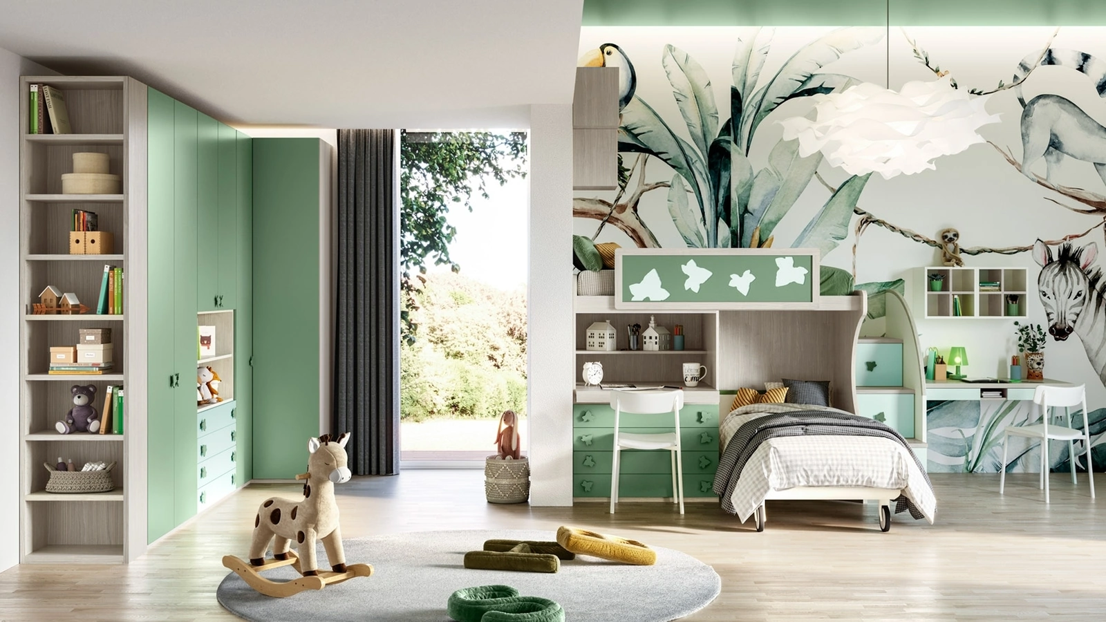 Cameretta a soppalco Job CM 325 di Giessegi