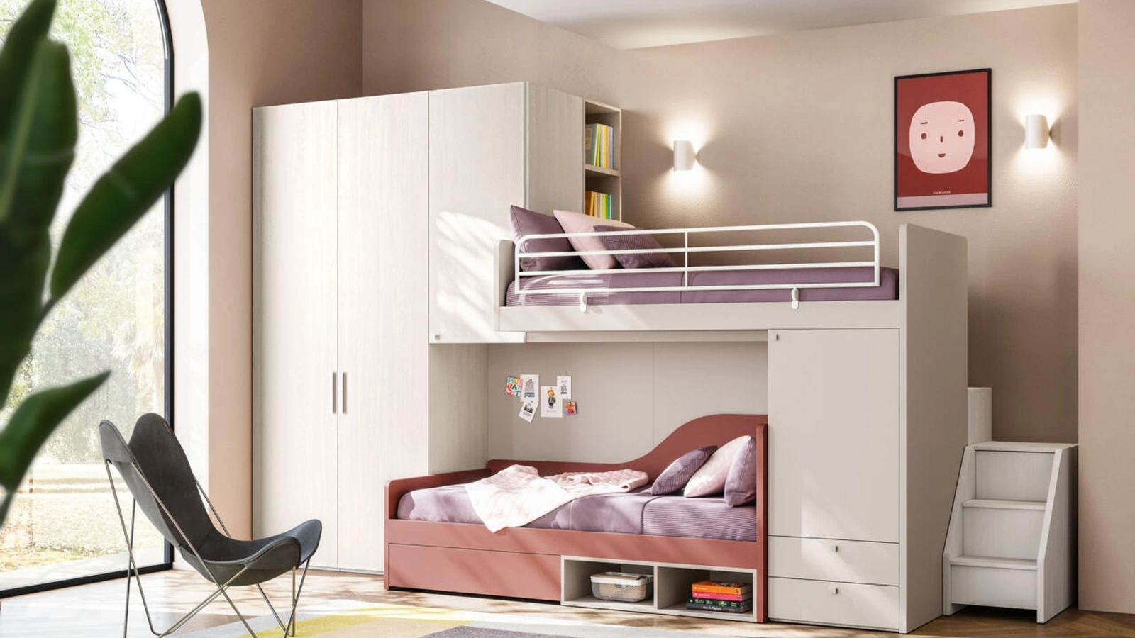 Cameretta Salvaspazio 53 a soppalco di Mistral