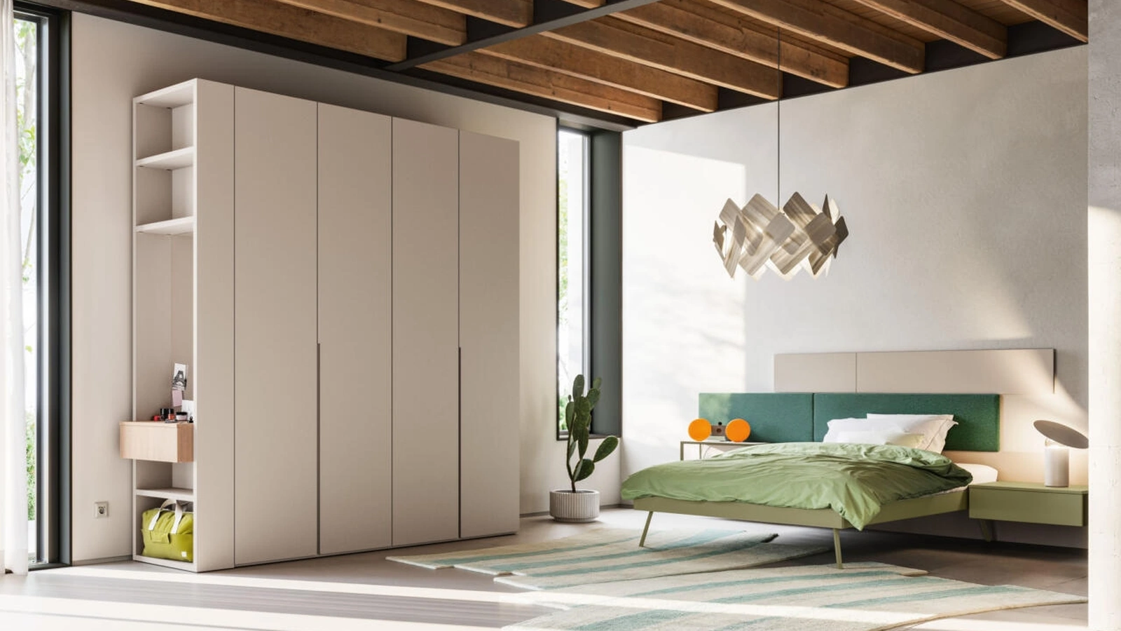 Cameretta per ragazzi Letto a Terra 01 di Mistral