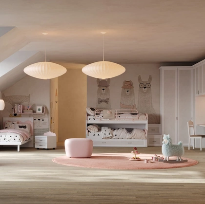 Cameretta componibile con letto sovrapposto Old CM 341 di Giessegi