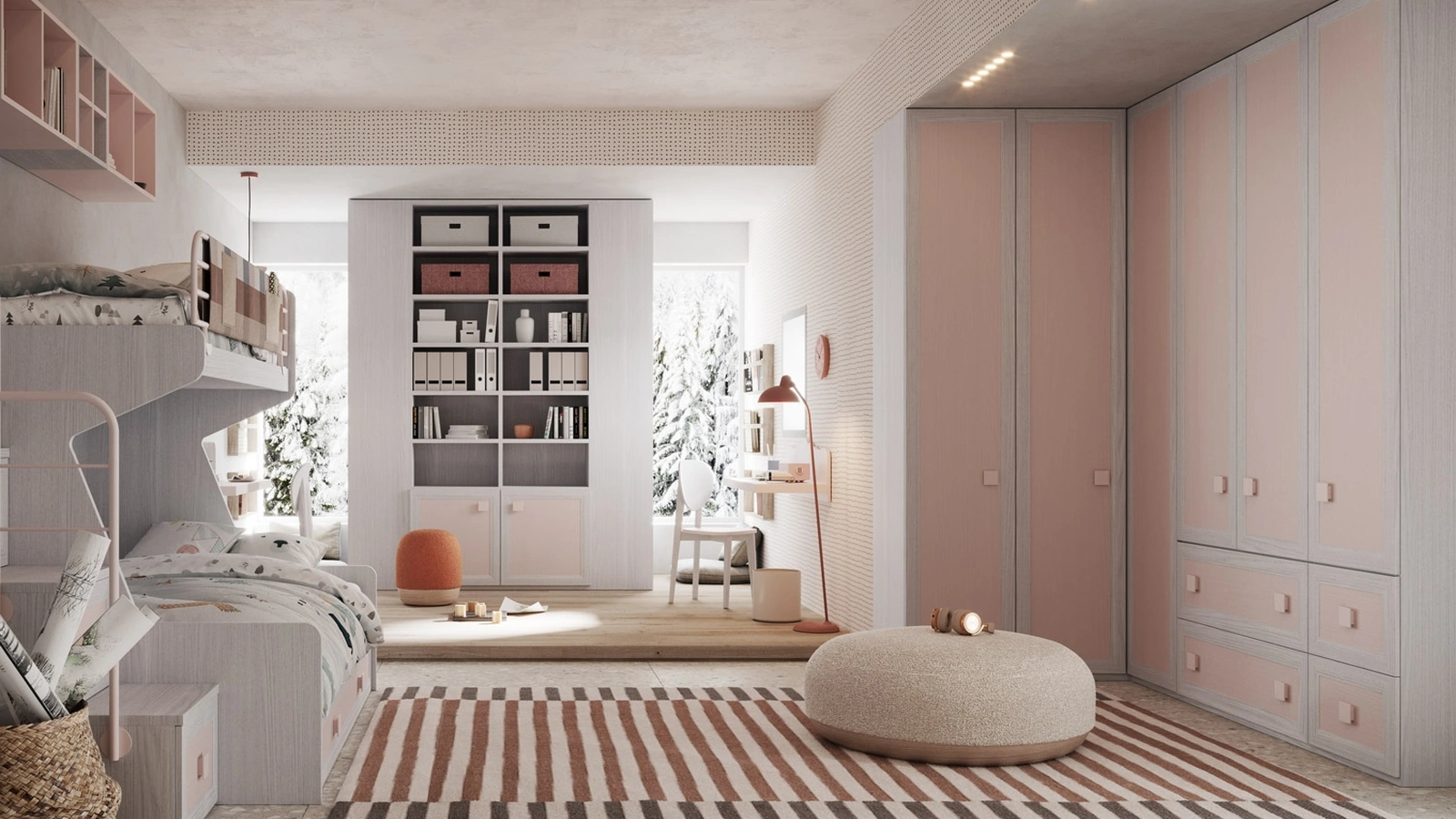 Cameretta con letti a castello Old CM 342 di Giessegi