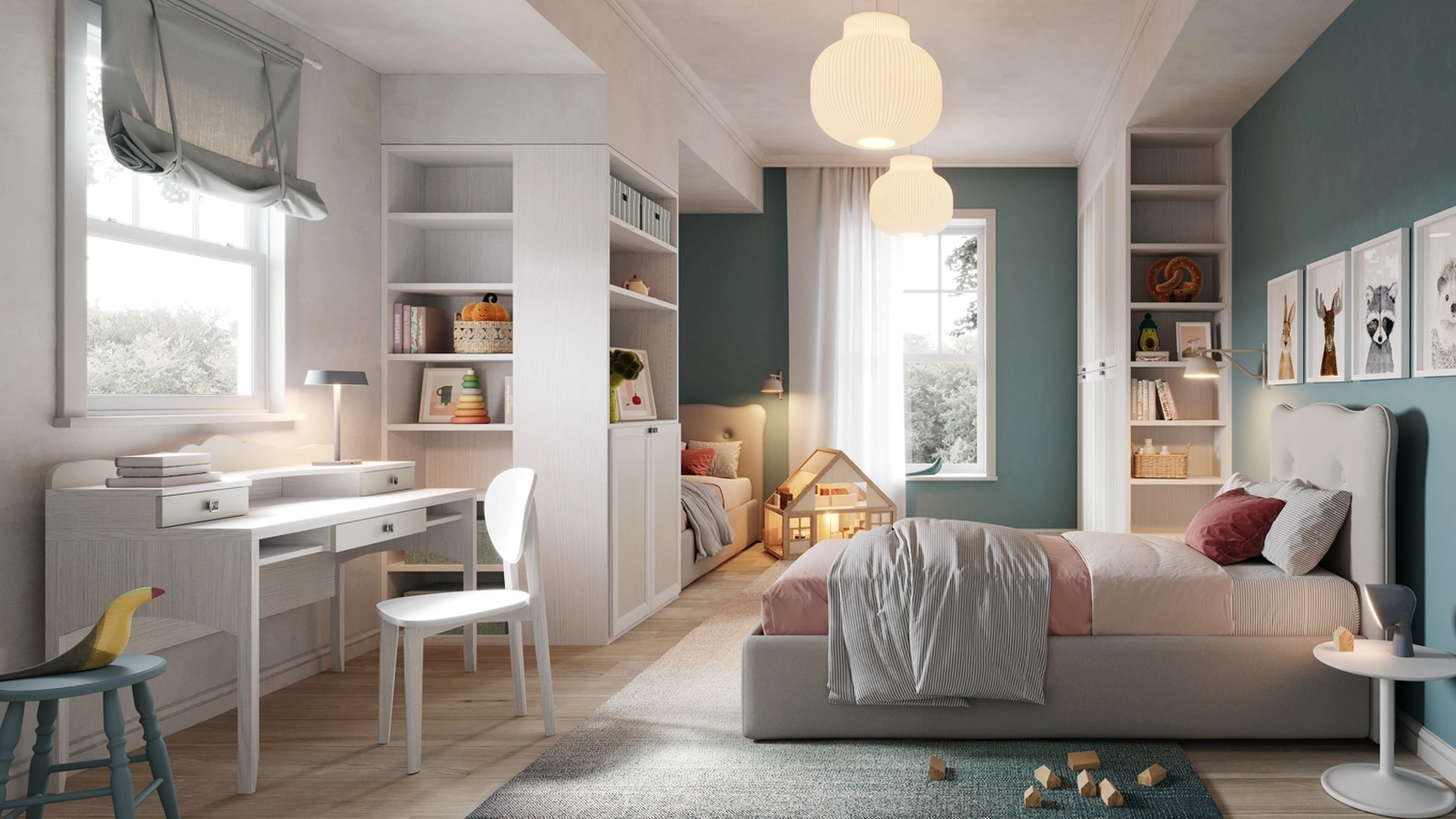 Cameretta componibile Old CM 345 di Giessegi