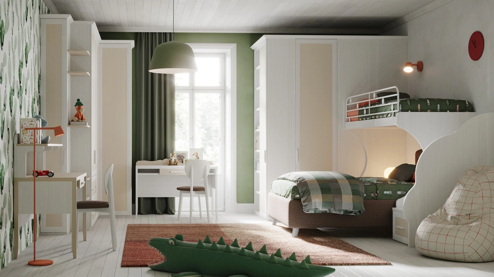 Cameretta con letti a castello Old CM 346 di Giessegi