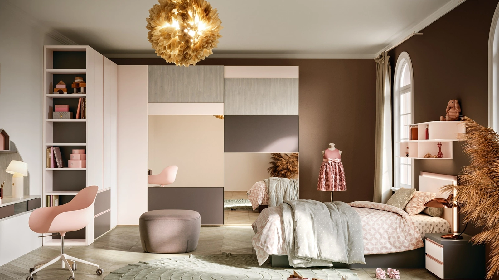 Cameretta componibile per ragazzi Top CM 306 di Giessegi