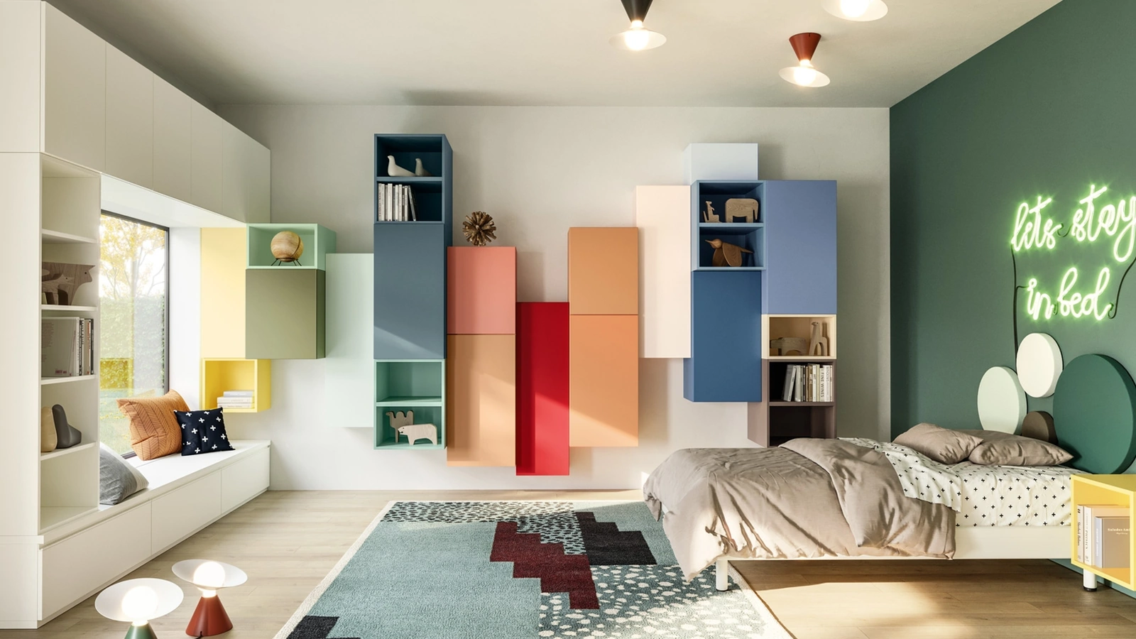 Cameretta componibile Top CM 310 di Giessegi