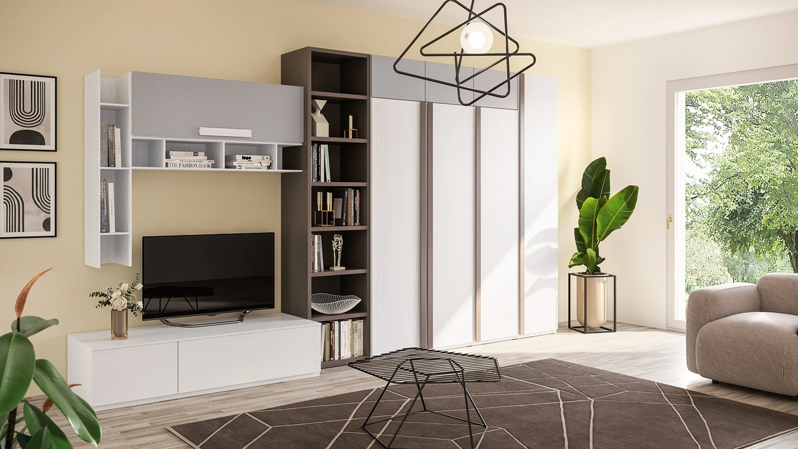 Cameretta con letto a scomparsa Top CM 321 di Giessegi