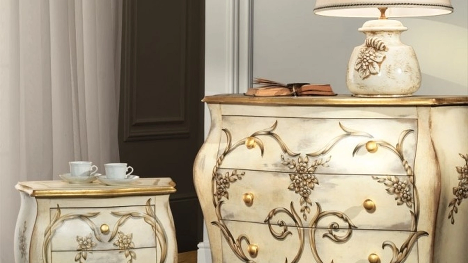 Gruppo Notte in legno Brigitte di Florentiabed