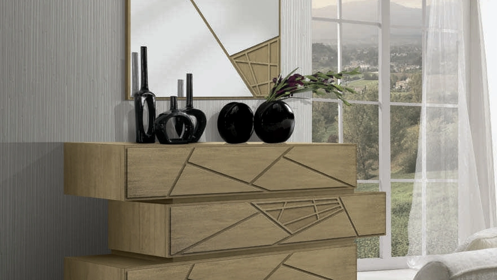 Comò di design in legno Vogue Project IM8085 di Imba Srl