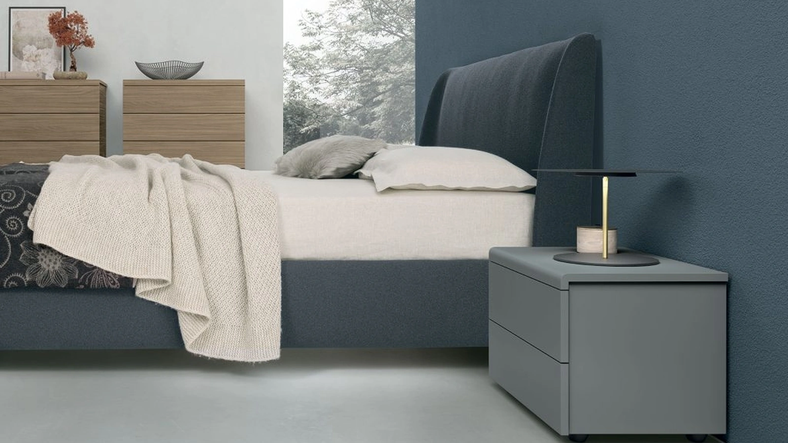 Comodino in laccato Cooper di Tomasella